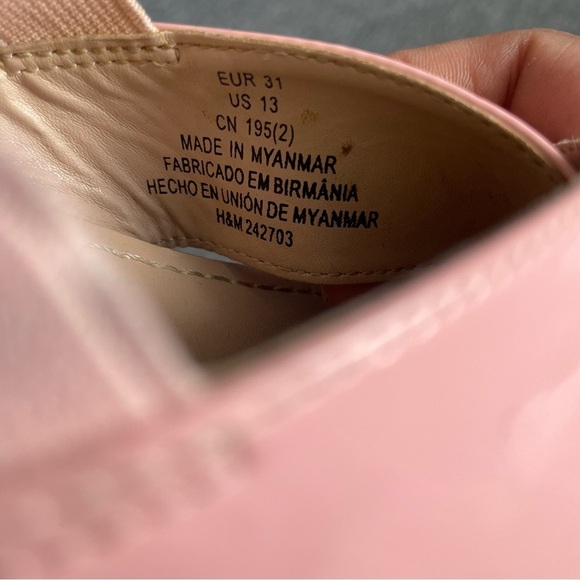 H&M girls Pink Cross Strap Sandals size 13 spring casual summer elastic back - Picture 3 of 8